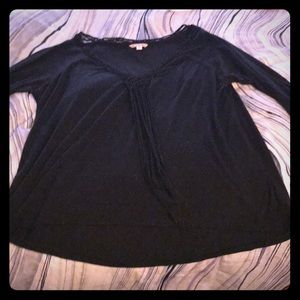 EUC American eagle 3/4 sleeve top with tassels